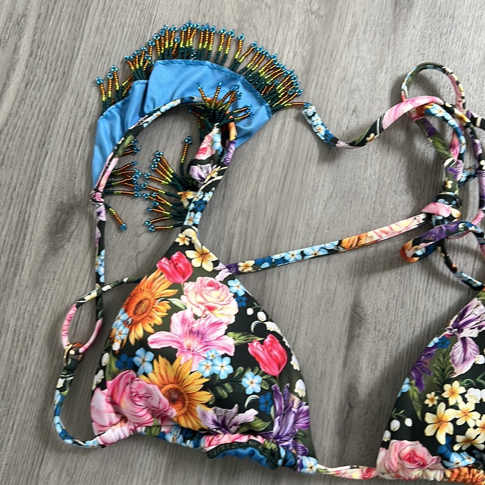 Agua Bendita Rose Dreamin Bikini Top - Picture 4 of 7